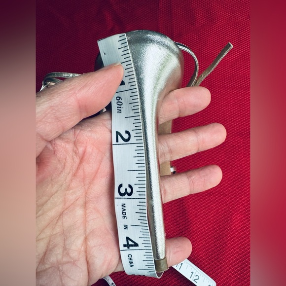 Giambattista Valli T-strap caged peep toe pale golden hint Sandal Eu 37.5 US 7.5 - Picture 14 of 17